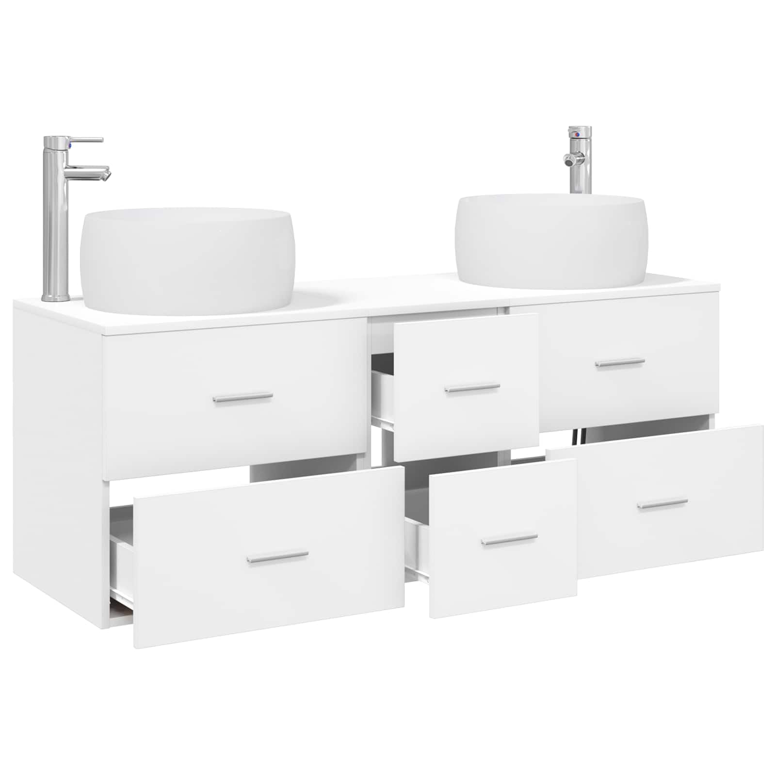 Générique Ensemble De Mobilier De Salle De Bain 3 Pc Blanc Mural