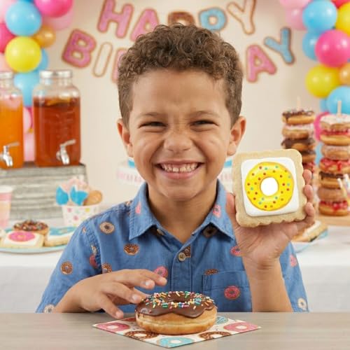 Image of Donut Cookies Party Favors | Individually Wrapped 24 Pack Cookie | Doughnut Theme Birthday Kids Adults Treats snacks Sweet One Two Sweet Party