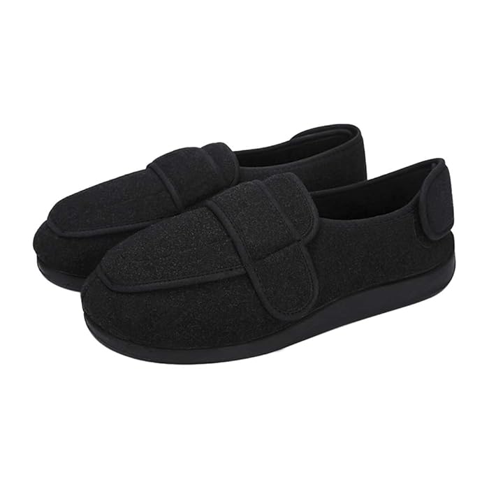 Buy Extra Wide Fitting Big Size Slipper Shoe Easy Close Suede Diabetic Footwear Arthritis Edema