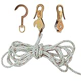 Block and Tackle with Block 267, Anchor Hook 259, Spliced to Block 268 Klein Tools H1802-30SSR