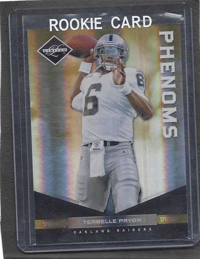 1/1 Terrelle Pryor 2011 Limited Phenoms Rookie Rc #d 11/25 His Jersey #11 ! - Football Cards
