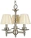 Framburg 2518 MB 3-Light Sheraton Mini Chandelier, 86.5" x 14" x 14.5", Mahogany Bronze
