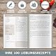 BIROYAL Kochbuch Selbst Schreiben, Rezepte Buch Selbst Schreiben, DIY Kochbuch