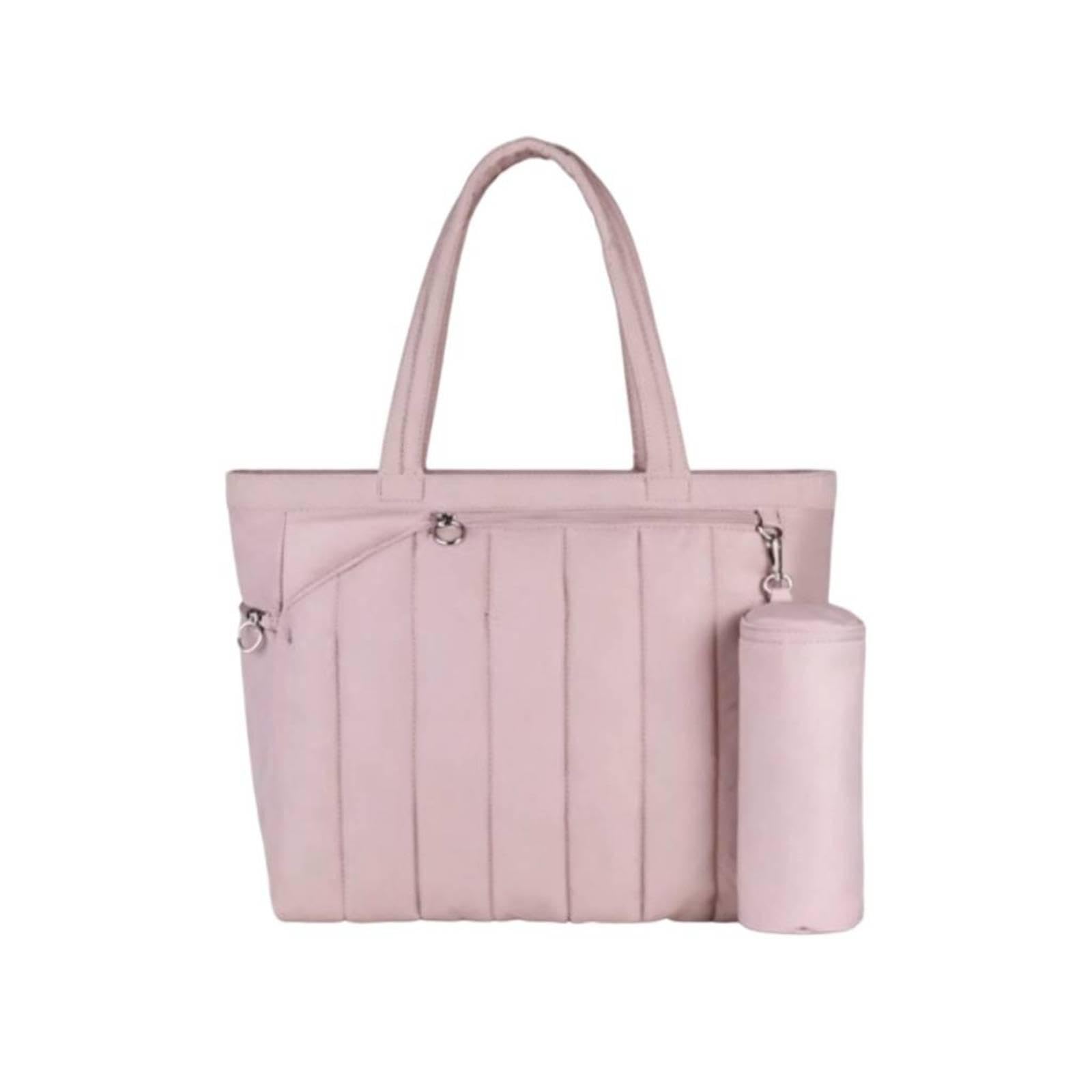 Quilted Sports Tote Bag Lightweight Athletic Athletic Gear Carrier Two Handles Shoe Compartment Tote for Travel-image-42