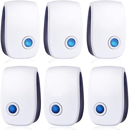 6 Pack Ultrasonic Pest Control Repeller, Mouse Traps Indoor for Home Mosquito Repellent Electronic Pest Repellent Plug in Cockroaches, Mice, Spiders, Ants, Bugs, Pest Defence for House, Kitchen