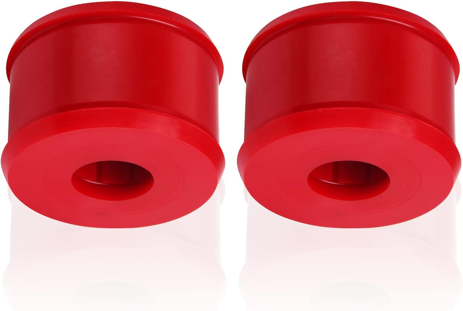Rear Trailing Arm Bushing Set 16.7107R Compatible with Honda Civic 1988-2000 & Acura Integra 1994-2001, Red Polyurethane Rear Suspension Control Arm Bushings, 2 Pack