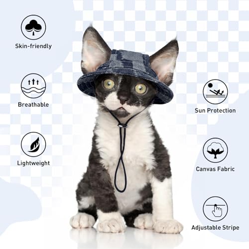 Sombrero de esfinge con agujero para las orejas: mini sombreros de gato 5