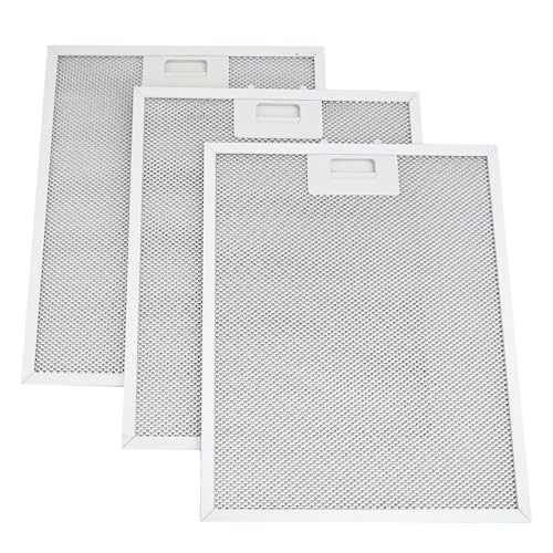 Anakel Home Pack 3 Filtros de Campana Extractora 353110 compatibles con Campanas Balay Bosch 31x25cm | Color plateado, Importante Medir Distancias