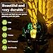 Solar Garden Lights Metal Flower Decor, Colorful Spinning Windmill Lotus Pathway Ligths with LED Cracked Crystal Ball Outdoor Decorative Stake Lighting Waterproof Flower Sculpture for Patio Yard