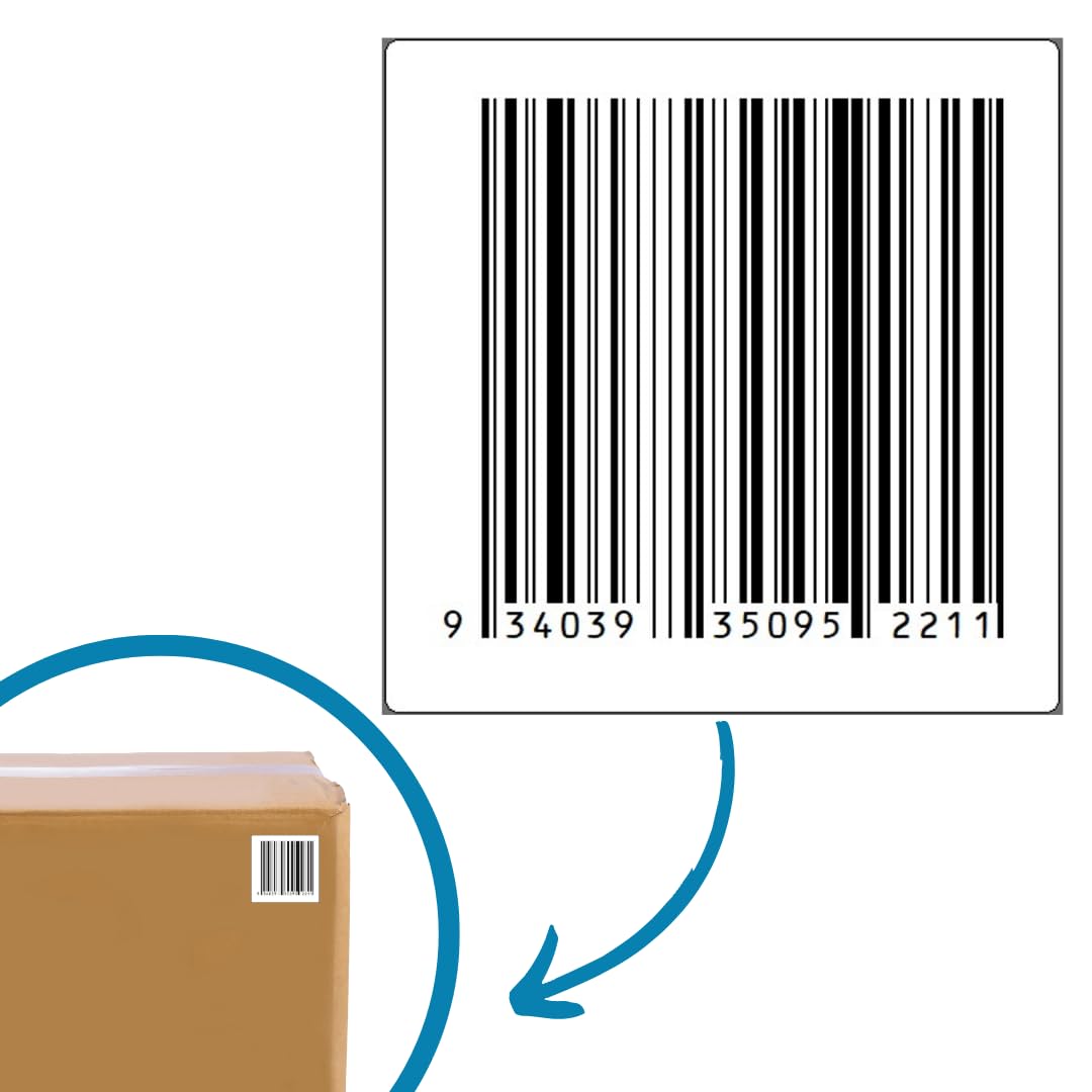 Amazon.co.jp: KAPOOS 防犯タグ風シール JANコード風シール 4×4cm バー