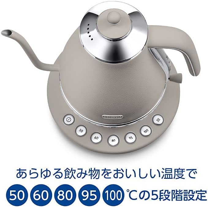 Amazon | 電気カフェケトル アイコナ温度調整機能付き ステンレス