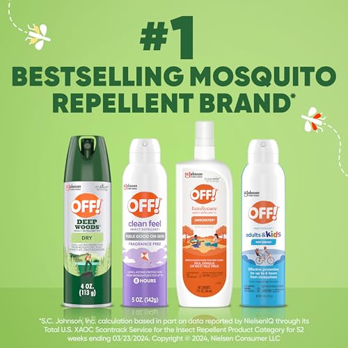 OFF! Deep Woods Dry Insect & Mosquito Repellent Bug Spray, 4 oz,(4-Pack) - image 9
