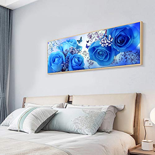 Rose Blu DIY Diamond Painting 5d Grandi Dimensioni...