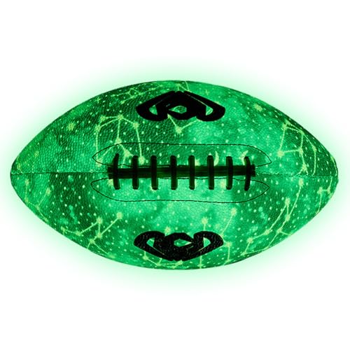 Ballon de football américain pour piscine et plage qui brille pour s'amuser le soir