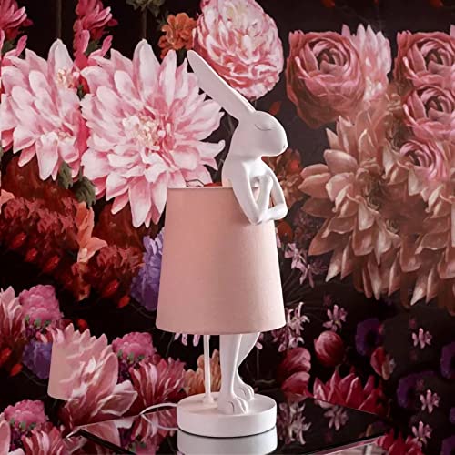 Lampe de table créative lapin en résine, le cadeau idéal pour embellir un bureau - 6