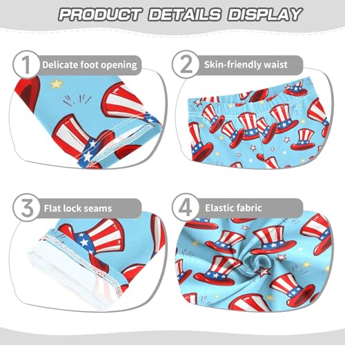 Girls' Athletic Leggings Ankle Length Yoga Dance Pants Kids Teen 4T Hat3