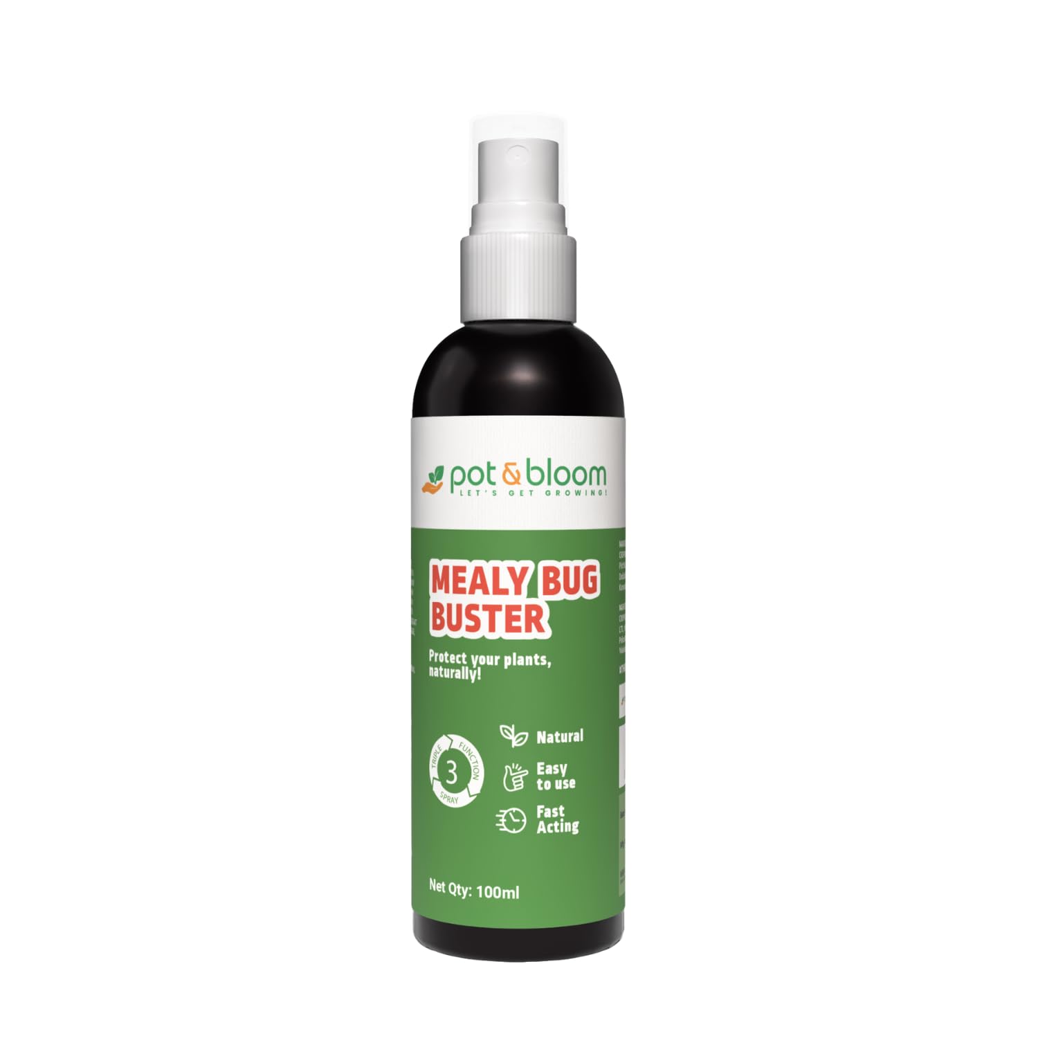 Mealy Bug Buster Spray | Natural Germs Killer for Plants| No Harmful Chemicals| Indoor & Outdoor Plants| Ready to Use|Helps in Plant Growth - 100 ML Pack of 1-image-37