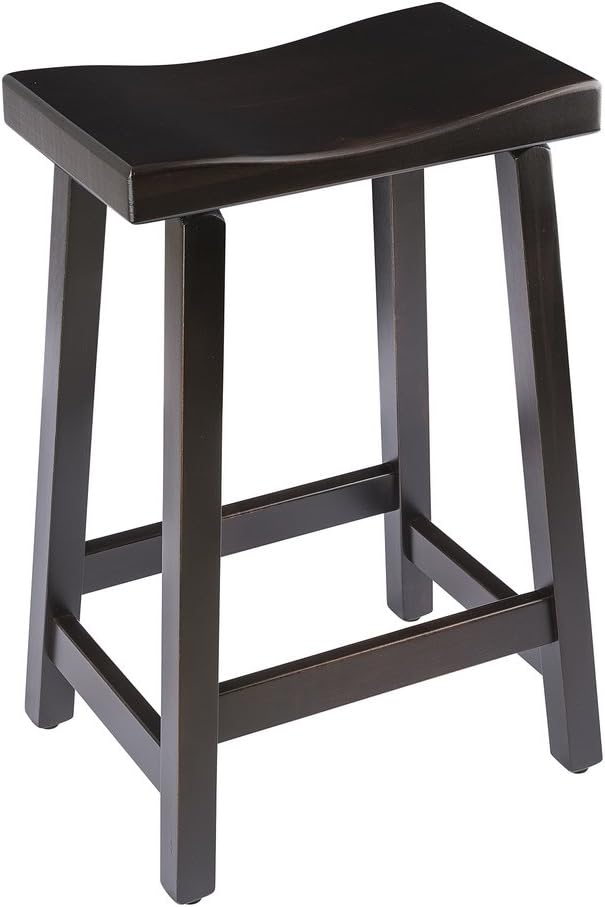 Furniture Barn USA 24" Urban Bar Stool in Maple Wood, Michael's Cherry and Onyx