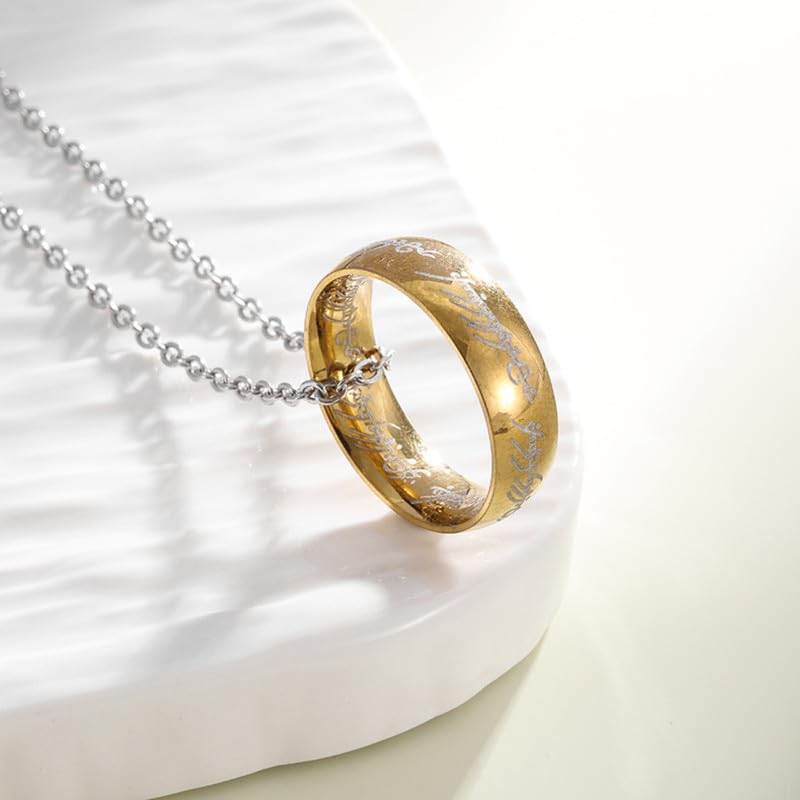 Image of SALTY ALPHA Anti Tarnish Stainless Steel Promise Ring Locket Neck Chain for Men | Stylish Pendant Necklace | Jewellery Accessories for Boys | Minimal Jewelry | Gifts for Boyfriend & Husband | Gift for Diwali, Christmas, Marriage, Birthday