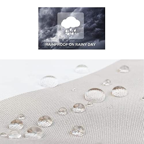 Voile d'ombrage imperméable rectangulaire 1.4x4 m auvent extérieur