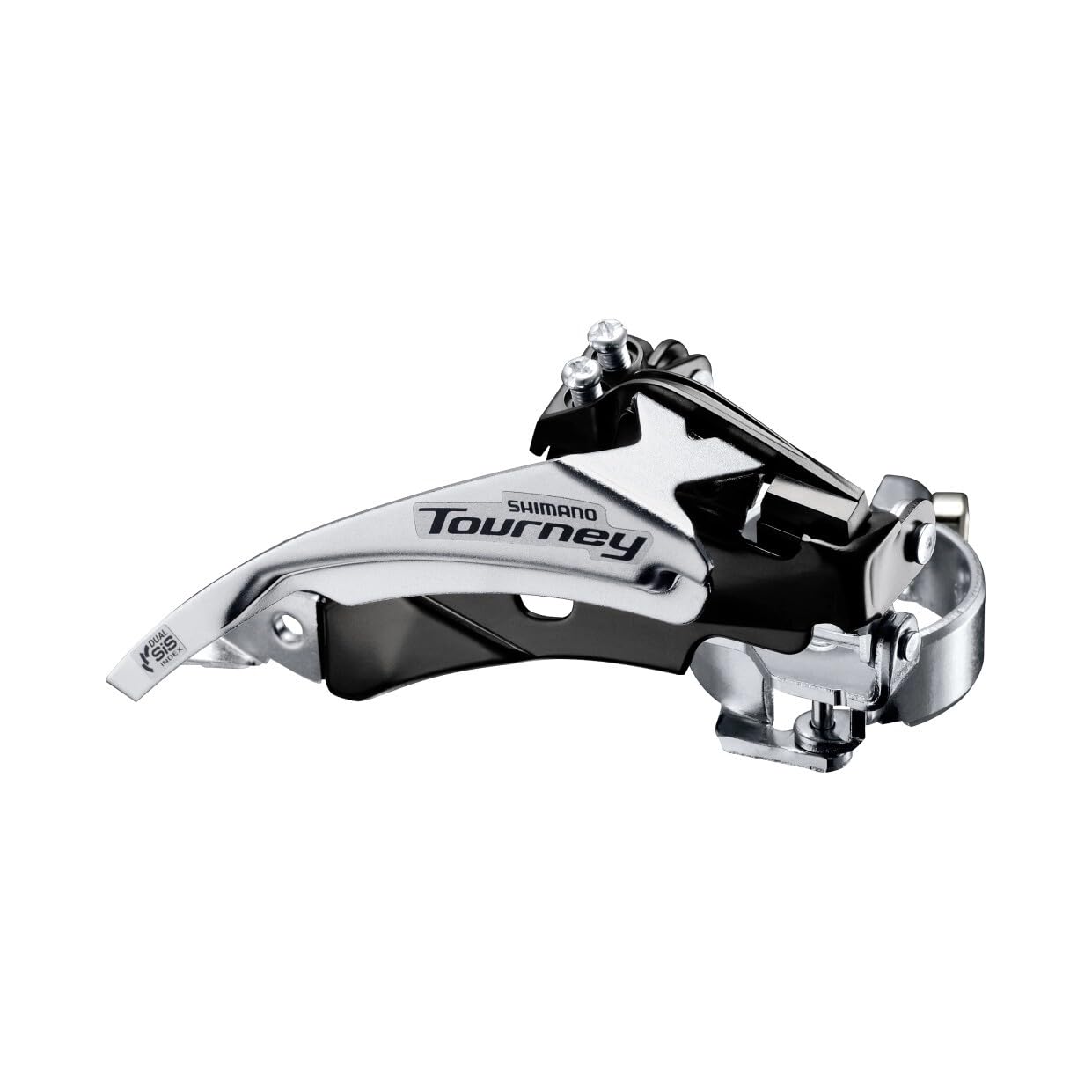 Shimano FD-TY510 hybrid front derailleur, top swing, dual-pull and multi fit for 48T