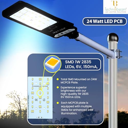 Image of Technobeam 24W LED Plate with Driver for Street Light Repair | Aluminum PCB 1.5mm | 6V 150mA LED Segments | 72V 300mA Driver Included | Durable | Ideal for Street Light Refurbishment, White, Pack of 1