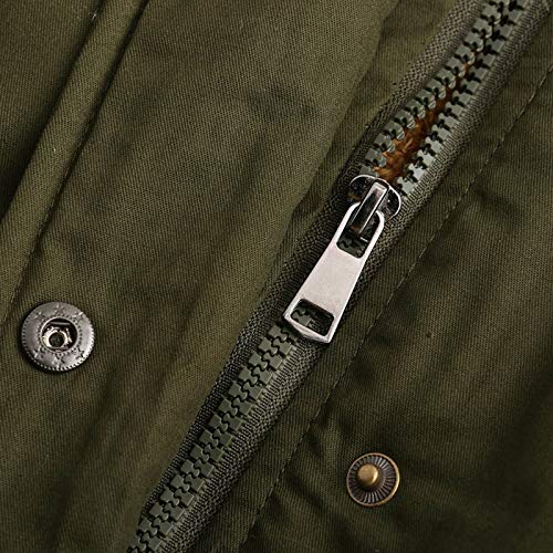 LUGOGNE Winter Coats for Women Warm Hooded Outerwear Solid Thick Padded Jacket Loose Fleece Oversized Hooded Coat