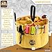 Graintex 18 Pockets Grab Bag Rip-stop Canvas Drawstring Closure, Small Part Organizer Pouch, Small Tools, Screws, Parts, Parachute Tool Bag for Efficient Storage - Yellow