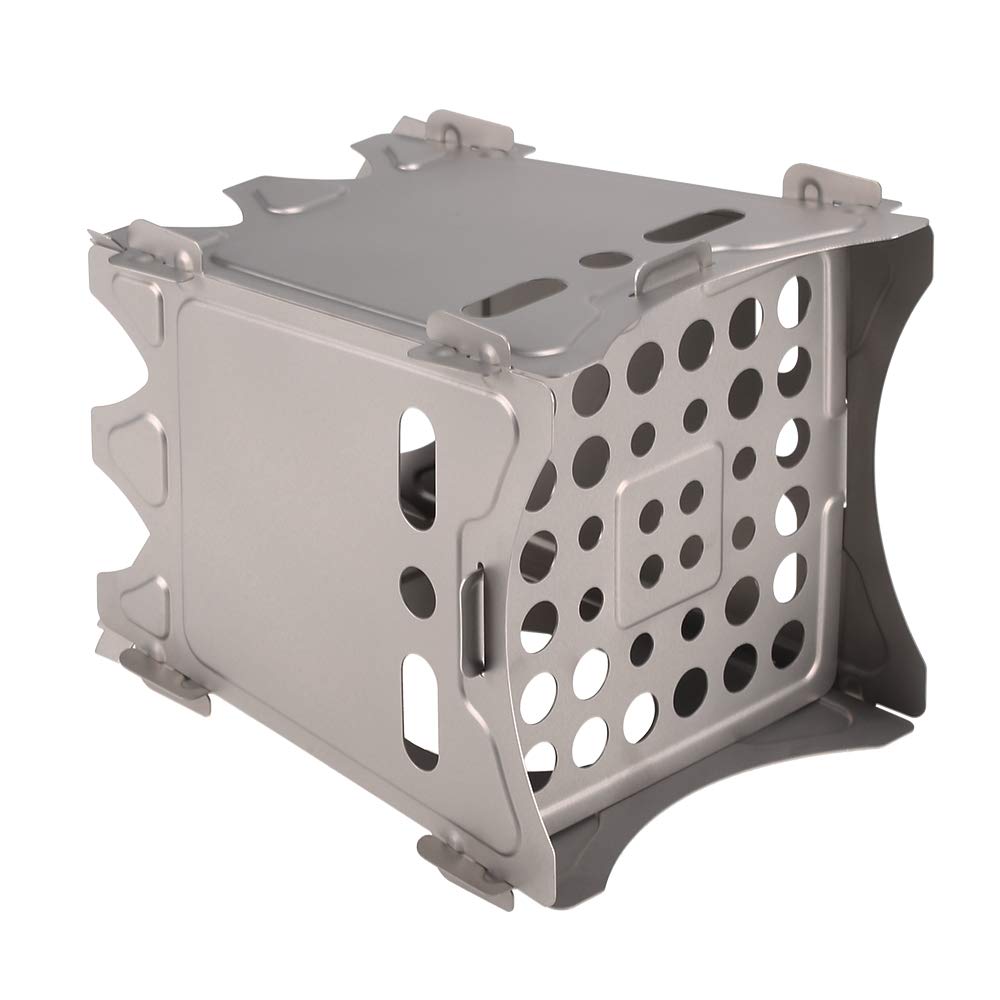 Lixada Rechaud Holzofen Mini faltbar Camping Hobo Ofen für Picknick BBQ Camping Wandern Reise