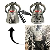 Custom Photo and Text Motorcycle 'Evil Spirits' Biker Guard Bell. Add Any Photo and Text to Your Bell. Universal Fit. Custom Made in the USA. Silver Bell (Custom Bell with Keepsake Urn)