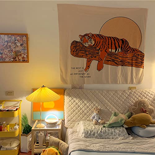 Tapisserie chat tarot LIJUCAI pour habiller un mur de dortoir étudiant