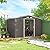 Outsunny 7' x 4' Outdoor Storage Shed, Garden Tool Metal Shed with Foundation Kit, Double Lockable Door, Air Vents and Sloping Roof, for Backyard, Patio, Lawn, Gray
