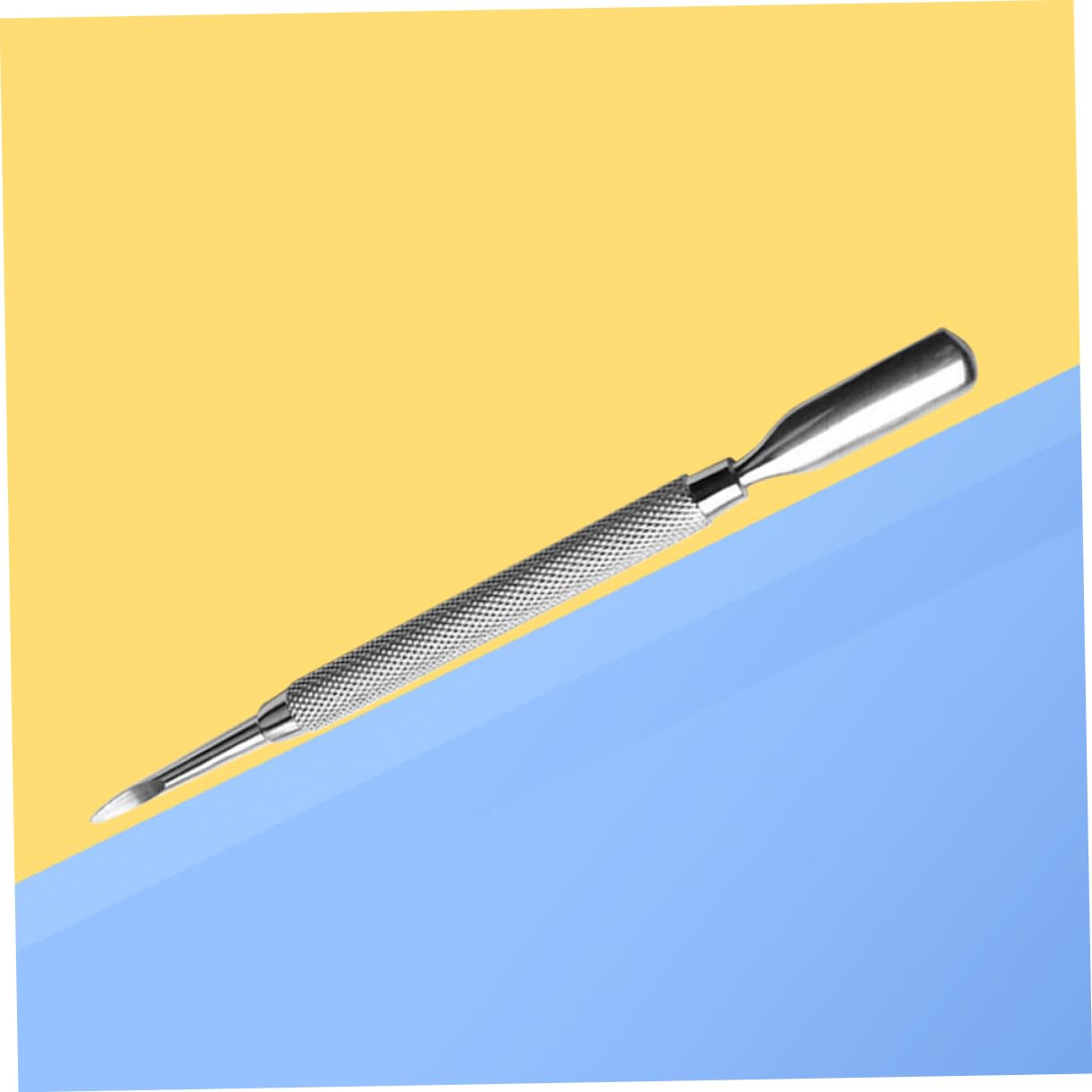 WOFASHPURET Stainless Steel Cuticle Spoon Pusher for Manicure and Ergonomic Nail Care Tool for Shaping Cuticles for Professional and Personal Use