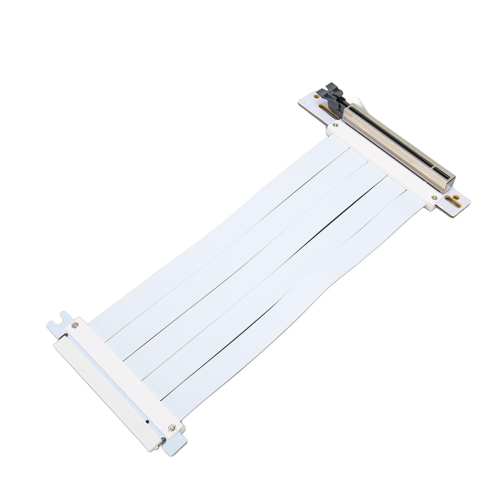 Przedłużacz Kabla Riser PCIe 4.0 X16 Kompatybilny z transmisją RTX3090,RTX3080,RTX3070,RTX3060TI,RX6900XT,RX6800,128 Gb/s, Przedłużacz Karty Graficznej Portu PCI E, 7,9 Cala (Biały)