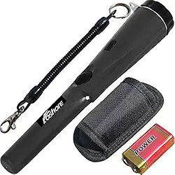 Detector de Metal Koshore, PinPointer à Prova d'Água, 360° com Alta Sensibilidade, para Caça ao Tesouro e Peneiração na Praia, Preto, Unissex, Hobbyistas e Caçadores de Tesouros