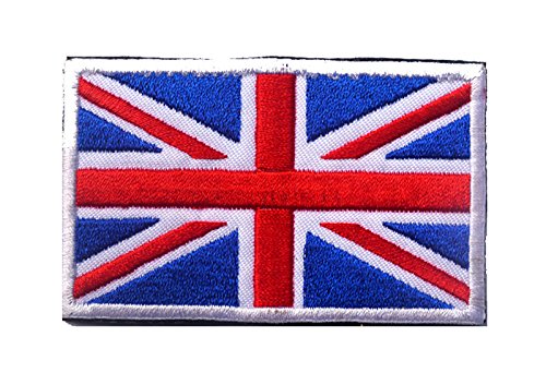 Tactical Patch British Flag Patch Cloth Patch Armband Embroidery Hook and Loop Morale Patch Flag