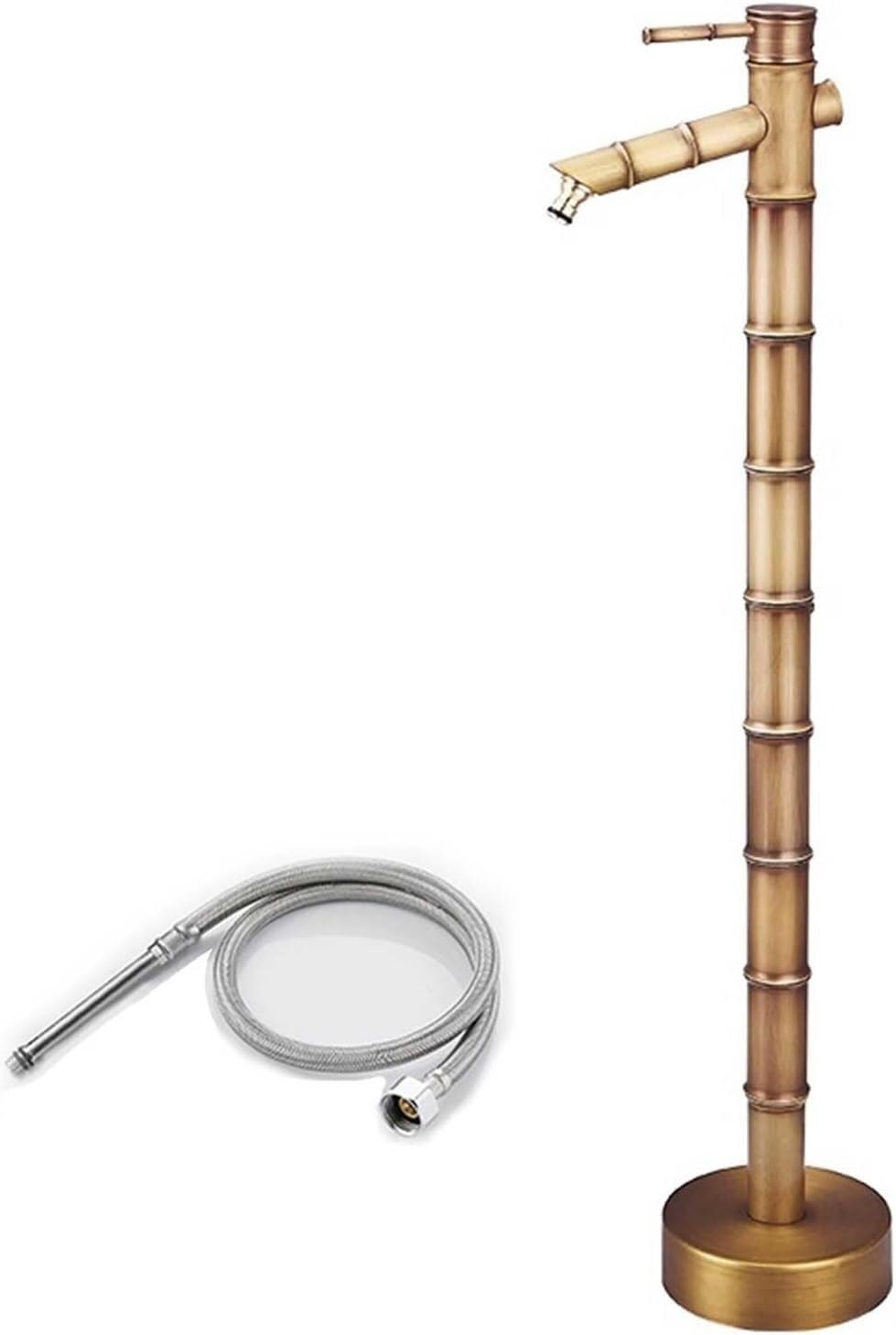 Hgouhk One Color Water Tap Fountain Hydrant Outdoor Brass Vertical Garden Water Column For Irrigation & Washing - 20In Cylinder For Farm Pasture & Backyard Use