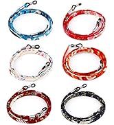 MLPKOI Lot De 6 Cordons De Lunettes Antidérapants Avec Têtes