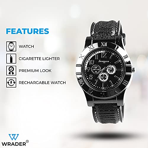 Image of Wrist Watch Lighter for Men Women, Wearable Cigarette Igniter, Stylish Compact Novelty Gadget, Portable Smoking Accessory