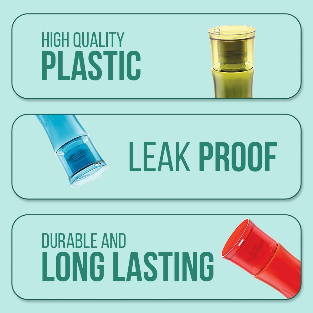 SCL Steelo Water Bottles - Set of 4, BPA Free -4