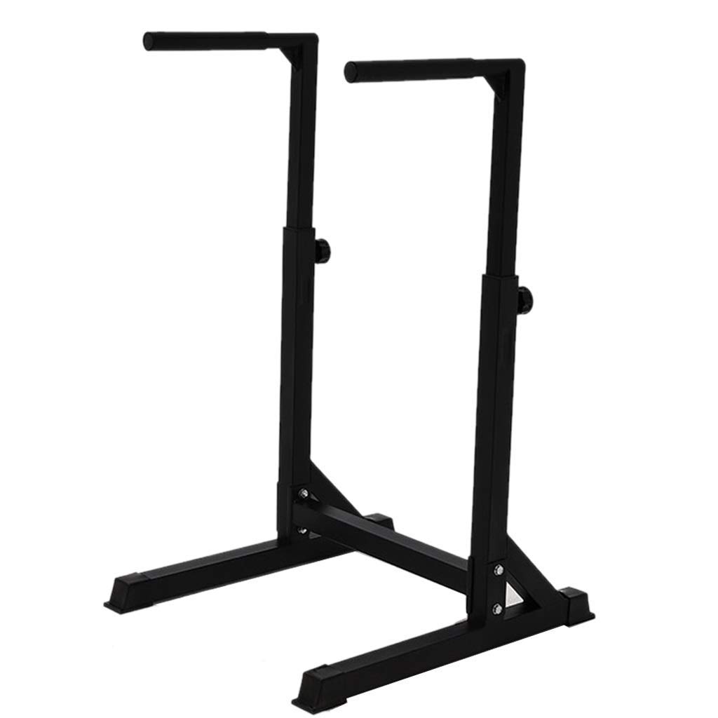 AYCDL Fitness Multifunctional Parallel Bars Indoor Equipment Household Pull-up Equipment Adjustable Horizontal Bars Strength Training Gymnastics Bars Dip Stands,Black-65x76x12