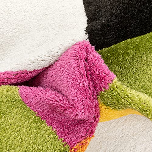 Well Woven Kids Starbright Bright Square Modern Geometric Multi 2' X 7'3" Runner Area Rug #TOP2