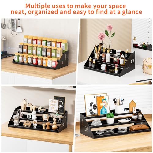 RCHYFEED-3-Tier-Spice-Rack-Organizer-for-CabinetExpands-134-to-218-Inch-Black-Height-Adjustable-Metal-Spice-Rack-Display-Shelf-Ideal-for-Cabinet-Countertop-and-Pantry-Spice-Organization