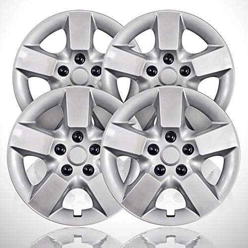 Elite Auto Chrome 4-Pack of 16' Push-on Silver Hubcaps fit for Rogue 2008-2015