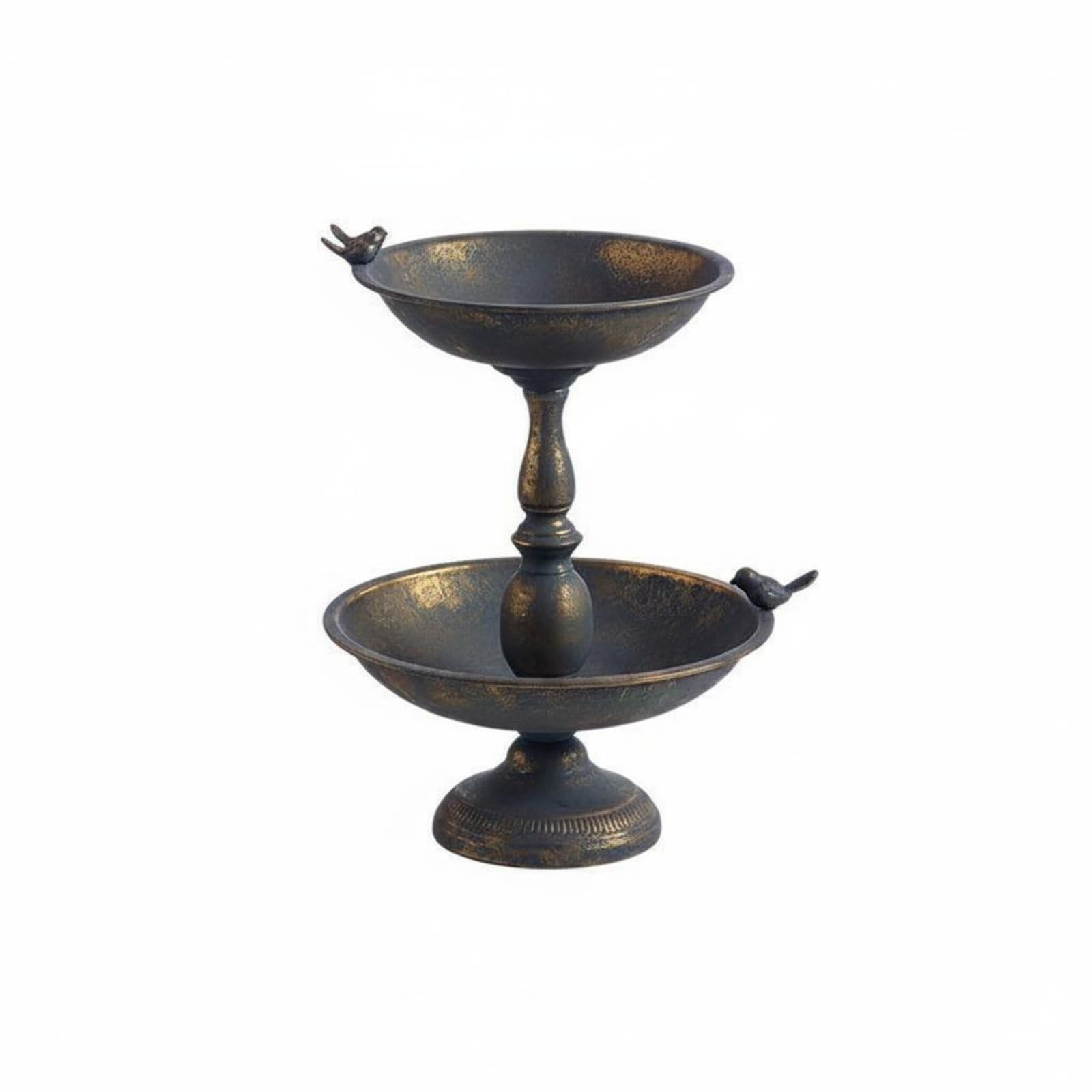 Qianly Alimentador Ornamental Jardín Clásico Colgante Metal Al Libre para Patio, Exterior