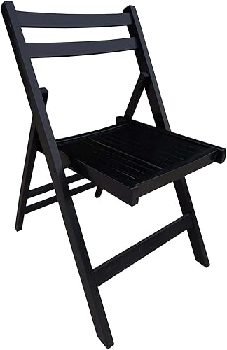 Miniatura 8 de Juego de 4 sillas plegables de madera con rejillas, juego de sillas plegables plegables para eventos especiales, silla de boda, asiento de listones