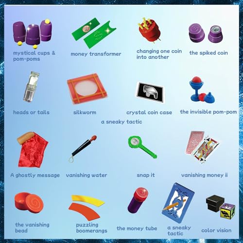 Aszaui Coffret Magie Enfant, Tour de Magie Enfant,Baguette Magique avec et Manuel D'instructions Etape par Etape pour Chaque Magie, pour Garçons, Filles. – Image 3