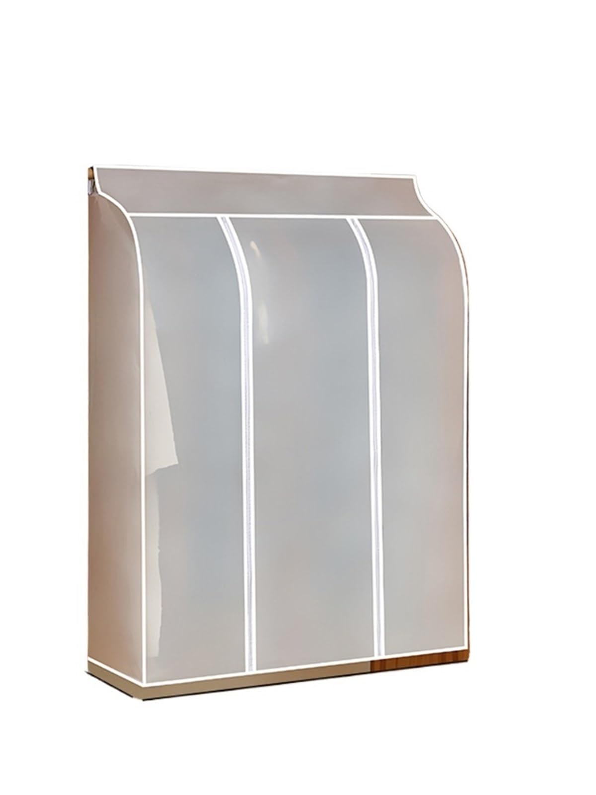 Clothes Rail Cover Clothing Dust Cover Transparent Dress Clothes Garment Hanging Organizer Waterproof Dustproof Wardrobe Storage(50CM x 100CM x 120CM)
