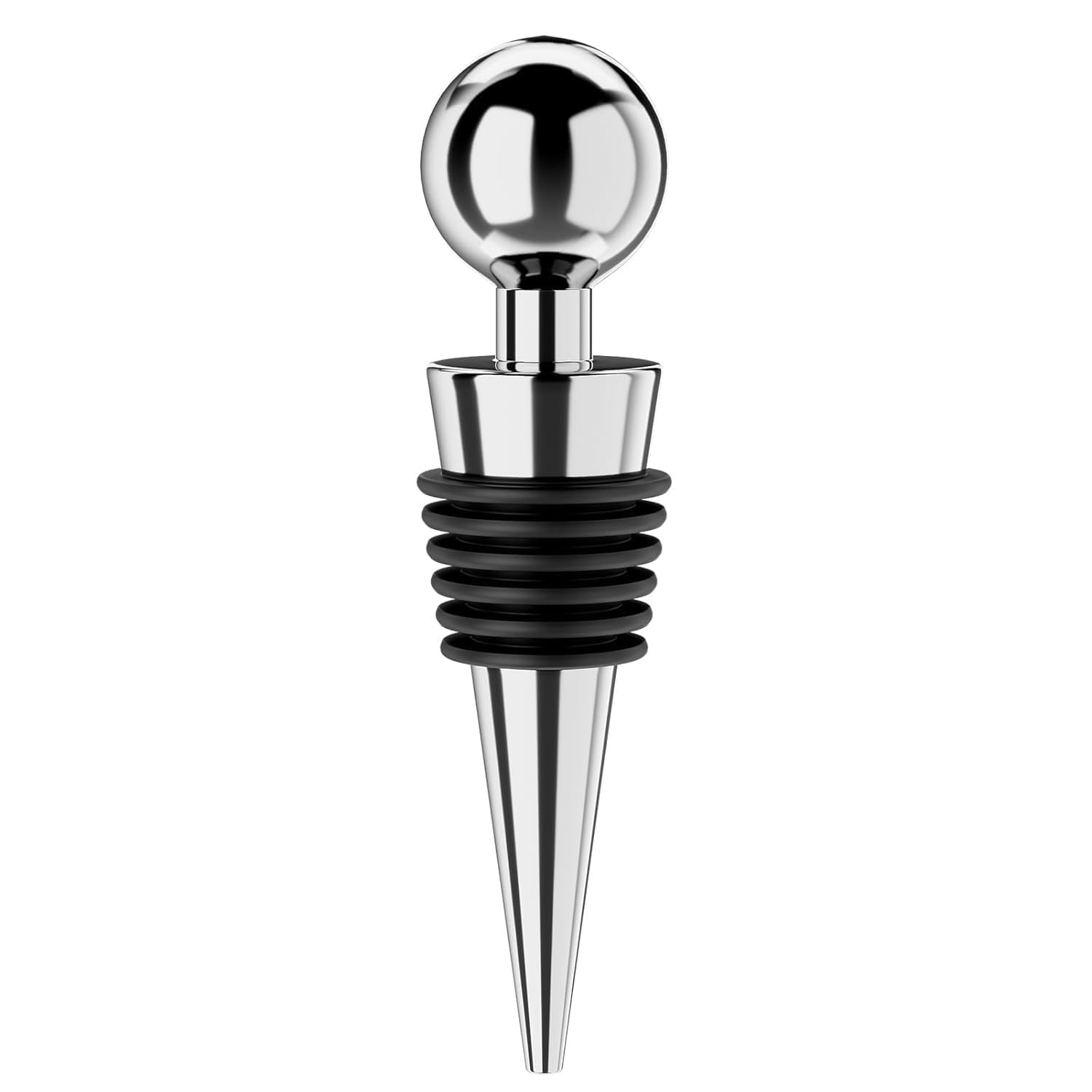 MeeTo Stainless Steel Wine Bottle Stopper – Reusable Vacuum Cork with Food-Grade Silicone Seal | Keeps Wine Fresh & Flavorful Ideal for Home, Bar, Restaurant-image-43