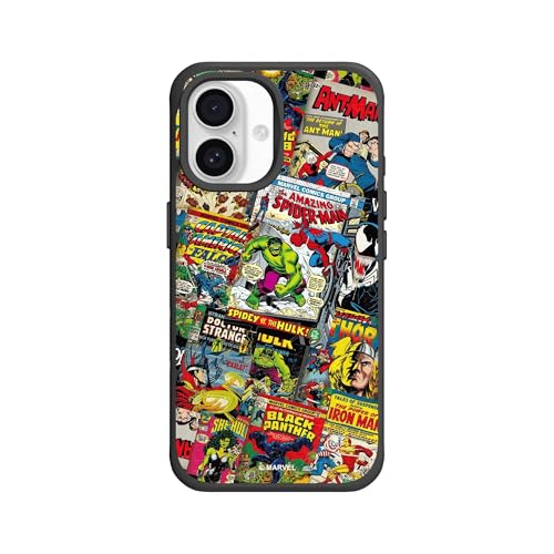 Coque MagSafe iPhone 16 RhinoShield SolidX Marvel Comics Noir
